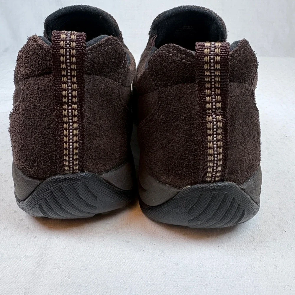 LL Bean Mens Comfort Mocs Brown Suede Slip On Shoes 10.5 Wide Classic Outdoors
